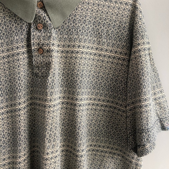 Greg Norman Blue & Beige Polo Size L - Picture 2 of 5